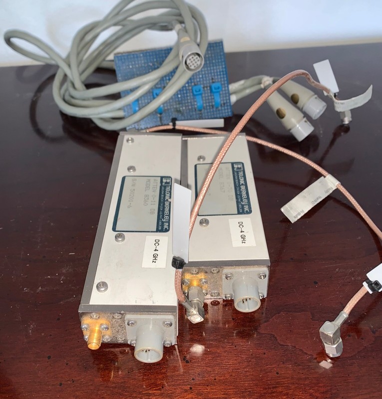 (2)Telonic Berkeley 8360 & 8367 Programmable Attenuators with Cables gallery