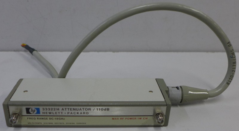 HP 33322H Opt H89 Prog. Attenuator DC-18 GHz, 0-110 dB, 10 dB step, 24 VDC