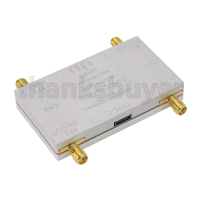 RF-4GHz-60DB 2 Ch Programmable Attenuator RF Attenuator + Type-C Cable for PC gallery