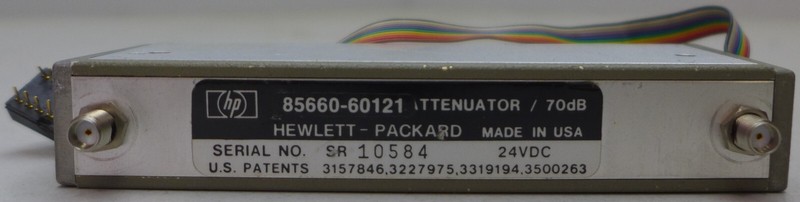 Agilent/HP 85660-60121 Programmable Attenuator 24V DC-18 GHz 0-70 dB 10 dB steps