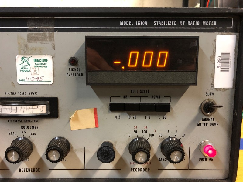 1A - Weinschel Engineering 1801A Stabilized RF Ratio Meter gallery