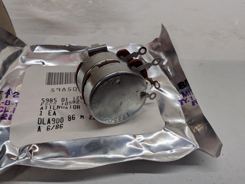 Variable Attenuator NSN 5985-01-126-7775 17250 OHM Rotary DLA NOS gallery