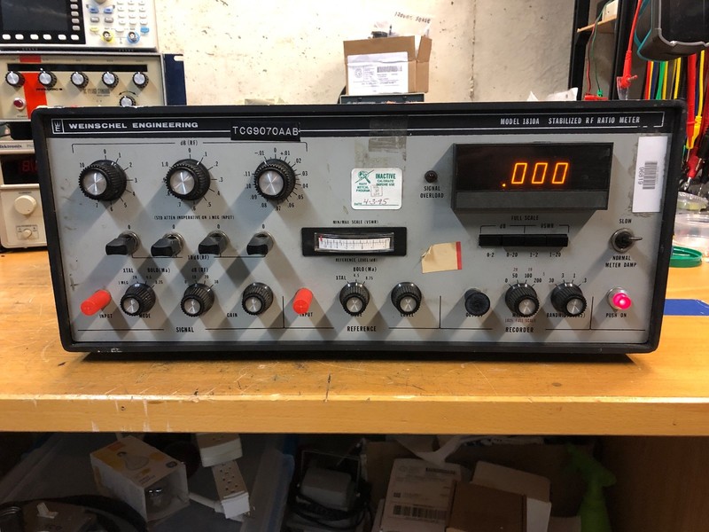1A – Weinschel Engineering 1801A Stabilized RF Ratio Meter