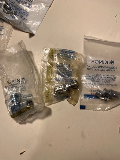 KINGS - RF Coaxial Connectors Mixed Lot of 24 pieces- see listing - New in packs gallery