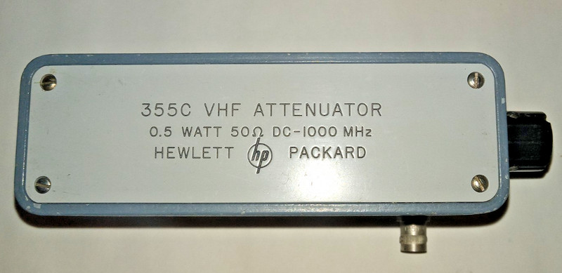 HP 355C VHF Attenuator 0.5W 50Ω DC-1000 MHz 0-12dB/1dB Steps
