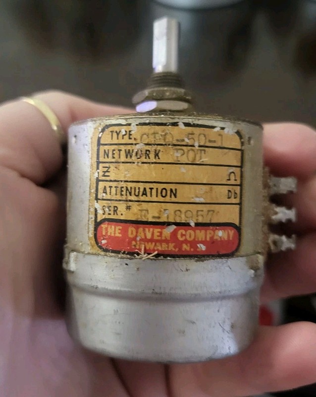 Daven Attenuator : Pot Network CPO-50-1