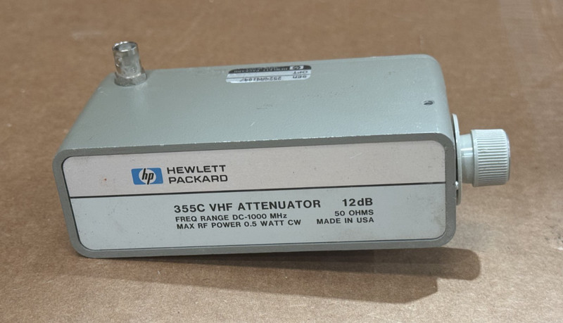 HP / Agilent 355C VHF Attenuator 12dB
