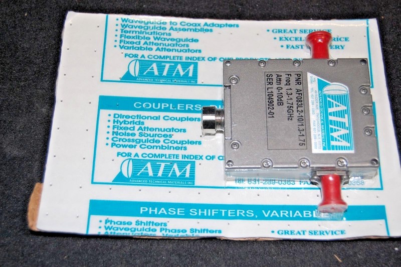 Advanced Tech Materials AF083L2-10/1.3-1.75 Attenuator (1.3-1.75GHz,0-10dB) gallery