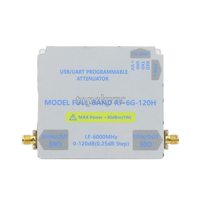 LF-6GHZ-120DB Bidirectional Digital Control RF Attenuator w/TFT Main Controller gallery