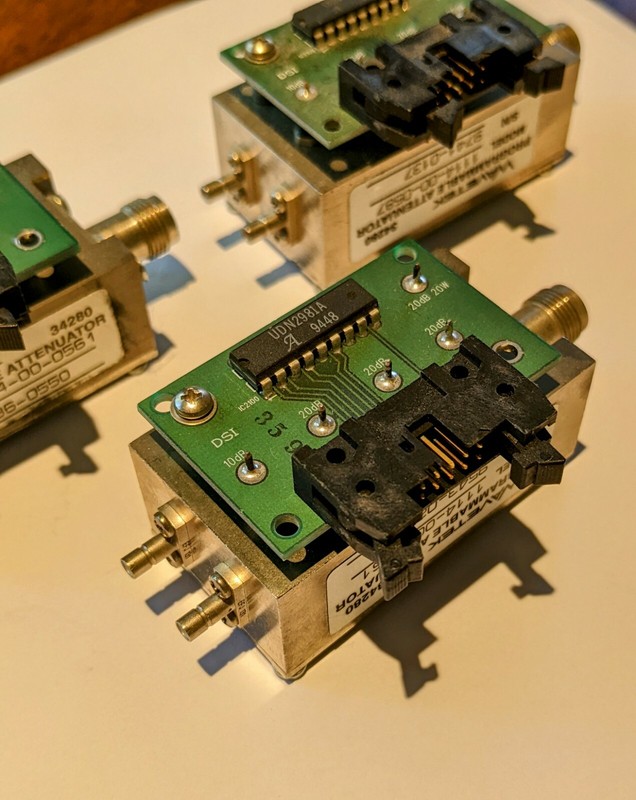 Qty. 3:  WAVETEK PROGRAMMABLE ATTENUATOR 34280, Model 1114-00-0561 & 0587 gallery