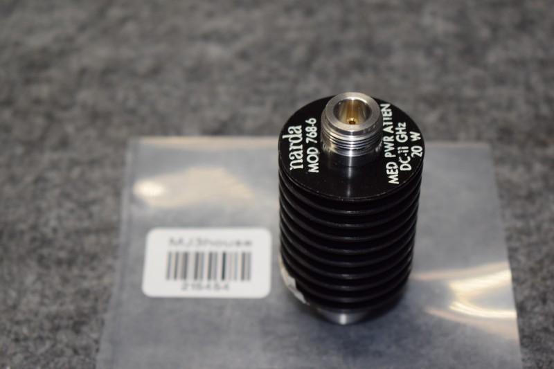 NARDA MOD 768-6 DC-11 GHz 20 Watts RF MED Power Attenuator #215454-R1*B62 gallery