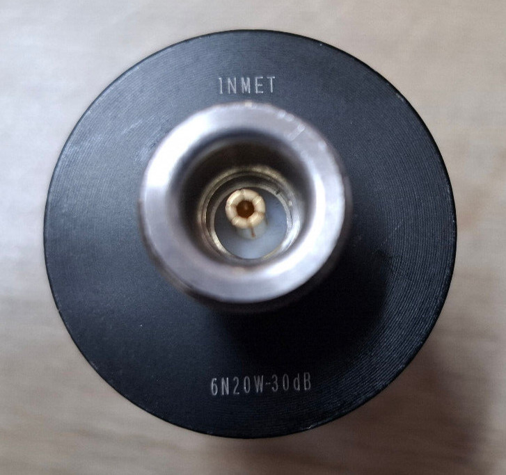 INMET Aeroflex 6N20W-30dB fixed Attenuator RF Type N DC-6 GHz 20Watts / 30dB gallery