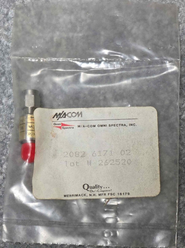 MA-COM/Omni Spectra 2dB Attenuator DC-4 GHz PN 2082-6171-02 NOS!