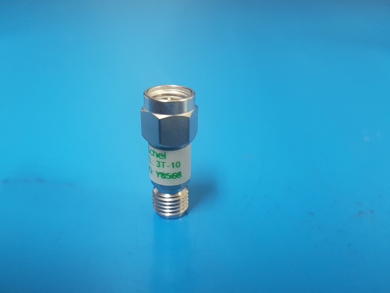 Weinschel 3T-10: Coaxial RF Attenuator, DC-12.4GHz, 10dB, SMA(M-F) (Y8568) gallery