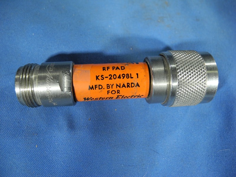 Western Electric By Narda Fixed Attenuator KS-20498L-1 6.2 GHz 5.05 db gallery