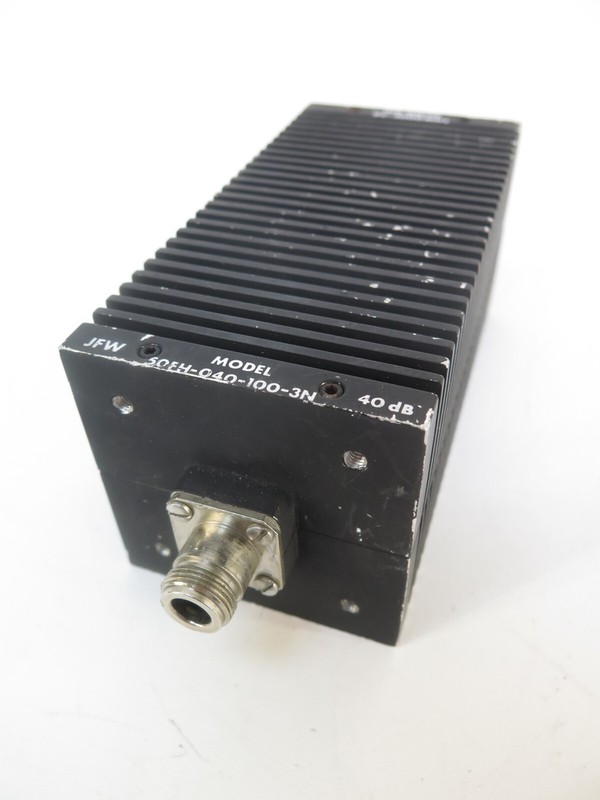 JFW 50FH-040-100-3N Attenuator, DC to 3000 MHz, 100 Watts, 40dB, Type N gallery
