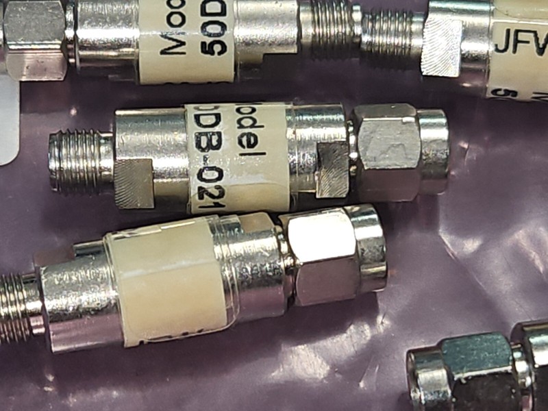 JFW P/N: 50DB-021 SMA F-M DC BLOCK WITH 50OHMS NOMINAL IMPEDANCE gallery