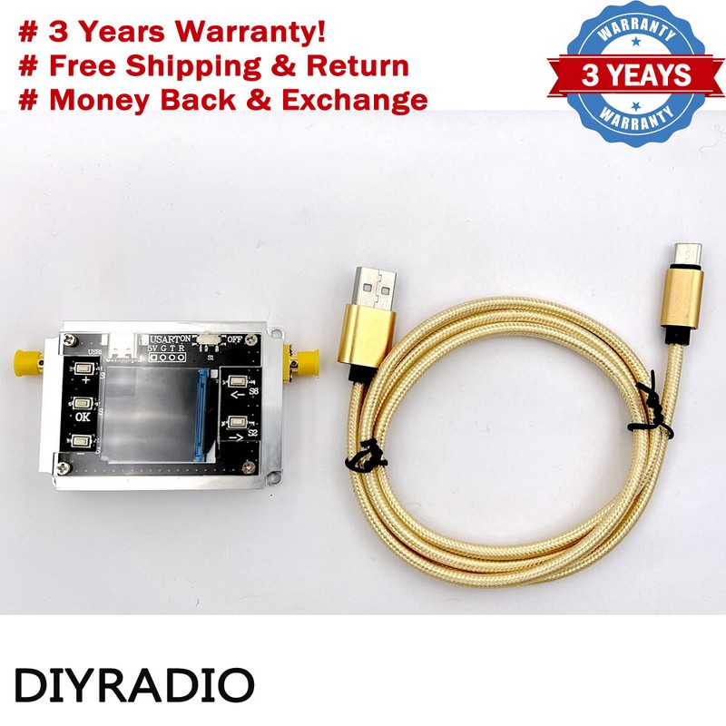 DC-6GHZ 90DB Programmable Attenuator Module RF Attenuator Step 0.25DB 1.3″ OLED