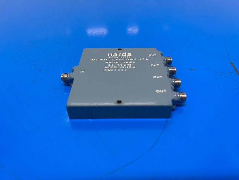 Narda 4311C-4 : Power Divider, 4-way, 0.5 to 1.0 GHz, SMA(f), 30 Watt (3037) gallery