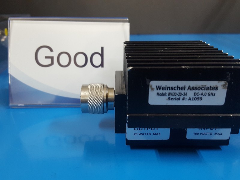 Weinschel Associates WA30-20-34: Fixed Coaxial Attenuator, DC-4GHz (1059)