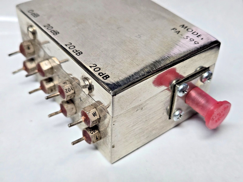 NEW Texscan PA-599 DC- 500 MHz, 28 V, 0 to 60 dB, SMA (F-F) Switched Attenuator gallery