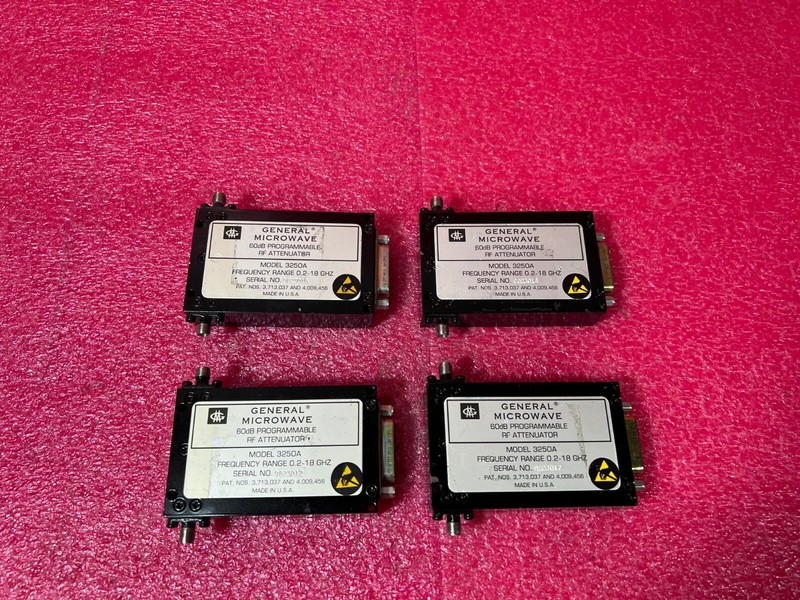1 Pc General Microwave 3250A Broadband Programable RF Attenuator 60dB 0.2-18 GHz