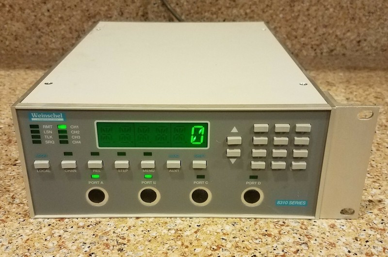 Aeroflex/Weinschel 8310-1-2-R Programmable Attenuator 2-Ch 1.2GHz 63dB/1dB gallery