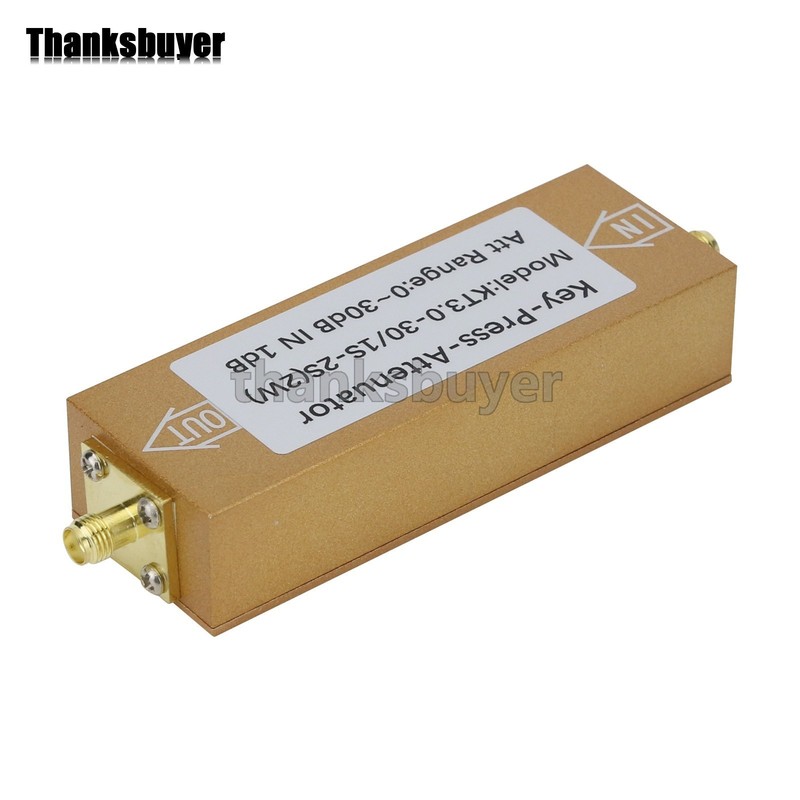 2W SMA-KK Type 0-30dB 0-3GHz RF Adjustable Attenuator Digital Step RF Attenuator gallery