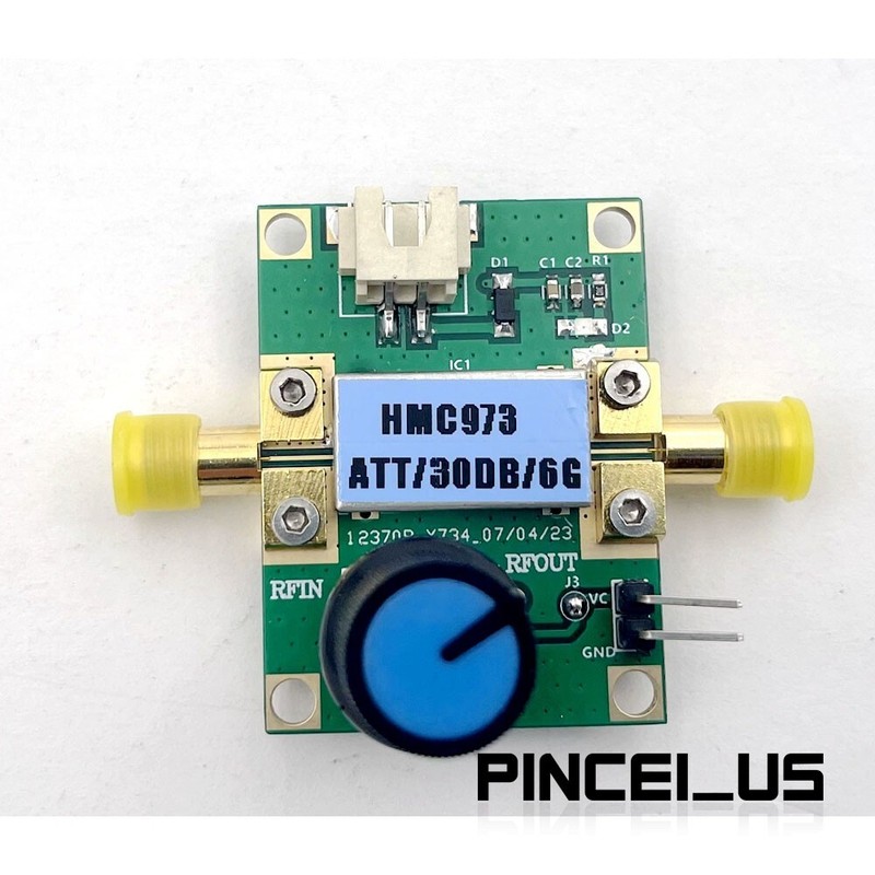 HMC973 500MHz-5000MHz Voltage-controlled RF Attenuator Gold-plated RF Board pe66