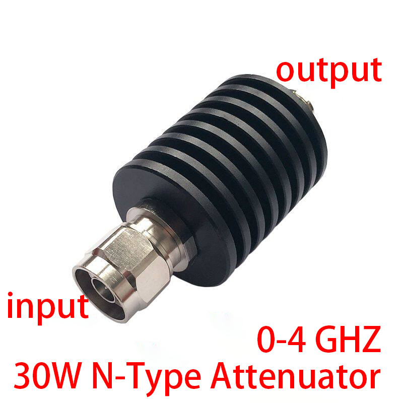 DC-4GHz 30 Watt N Type Fixed Coaxial Professional RF Attenuator for Measurement