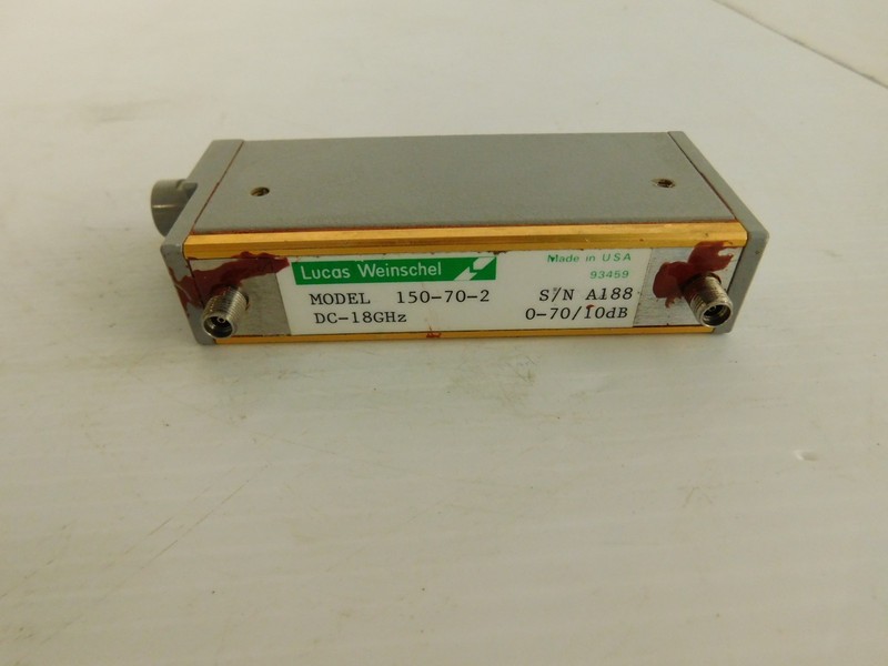 *JM* LUCAS WEINSCHEL MODEL 150-70-2 ATTENUATOR 0-70/10dB (NYG77)