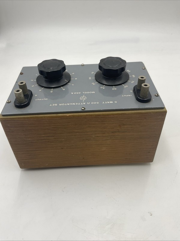 HP Model 350A 5 Watt 500 Ohm Attenuator Set NO.1405 !!! S1 gallery
