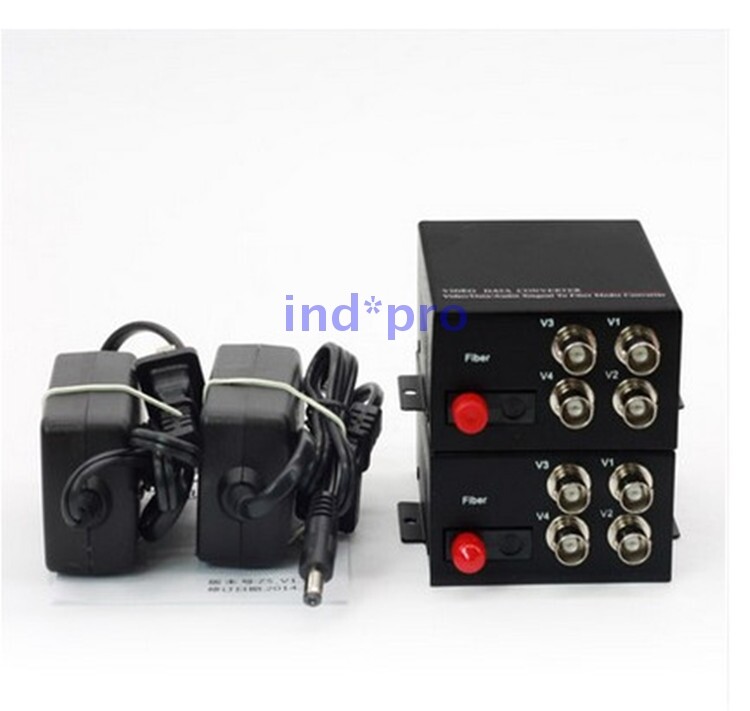 4 Video+1 Data 485 GW-DV10000-4V1D Vedio Data Singnal To Fiber Media Converter