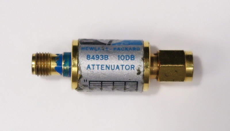 Agilent Keysight 8493B 10dB Coaxial Fixed Attenuator, DC-18 GHz, SMA connectors