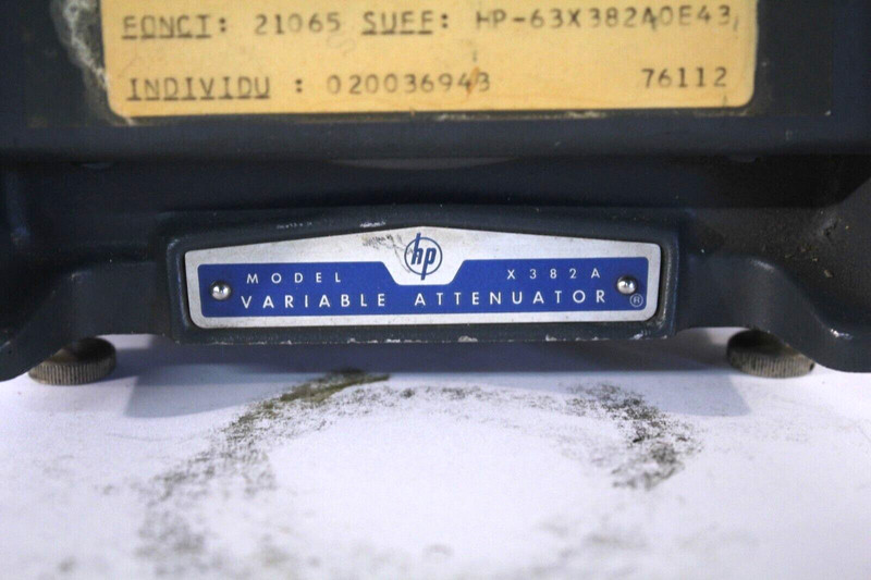 HEWLETT PACKARD HP X382A VARIABLE ATTENUATOR 6625-00-602-2089 gallery