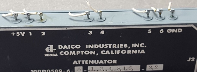 Lot of 3 DAICO INDUSTRIES ATTENUATOR 100D0589-6-A-.1,.2,.4,.8,1.6-3.2 REV K gallery