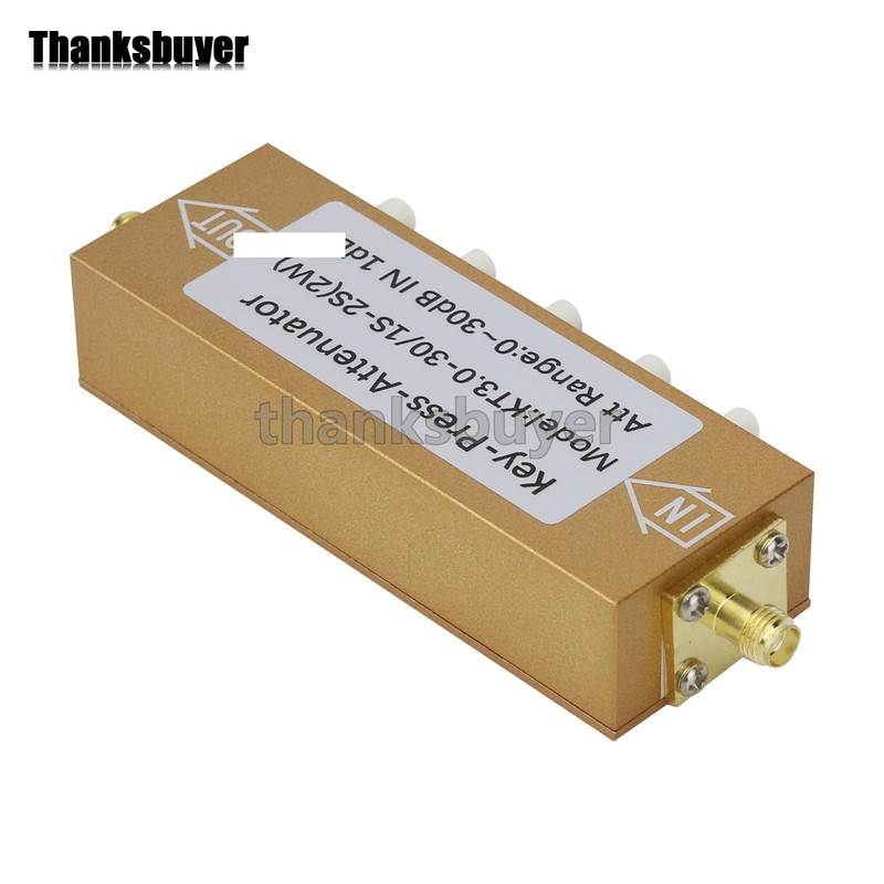 2W SMA-KK Type 0-30dB 0-3GHz RF Adjustable Attenuator Digital Step RF Attenuator gallery
