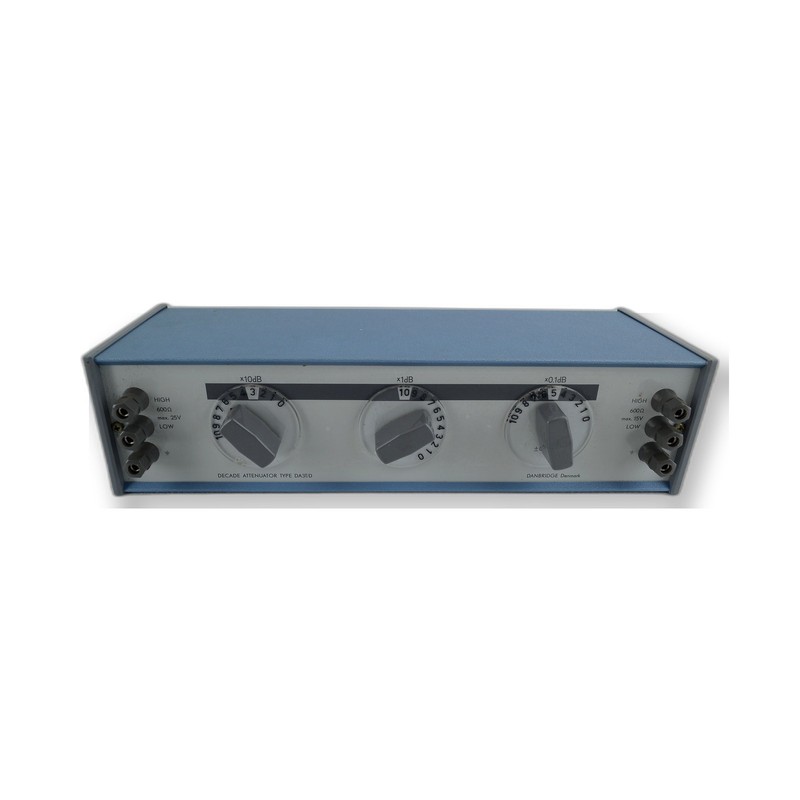 Danbridge DA3T/D Decade Attenuator 0-111.1 dB RF Lab Test Equipment Denmark