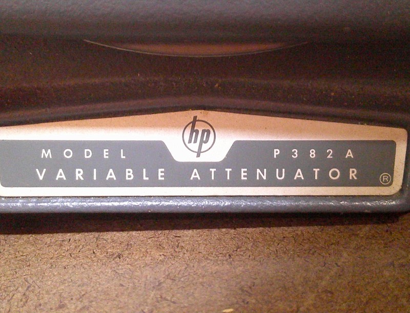 HEWLETT PACKARD VARIABLE ATTENUATOR P/N P382A gallery