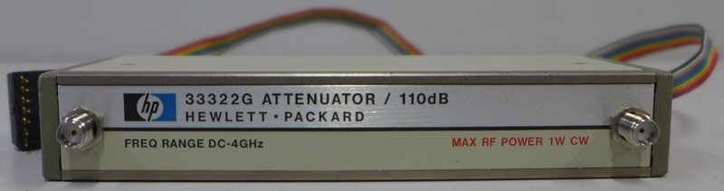HP 33322G-H90 Prog. Attenuator DC-4 GHz, 0-110 dB, 10 dB step (Complete) gallery