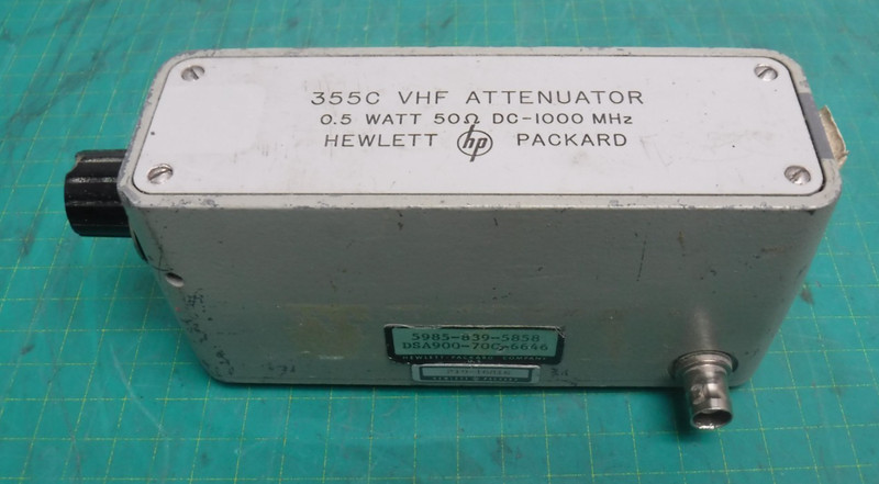 Hewlett Packard HP 355C VHF Attenuator 0.5W 50Ω DC-1000MHz