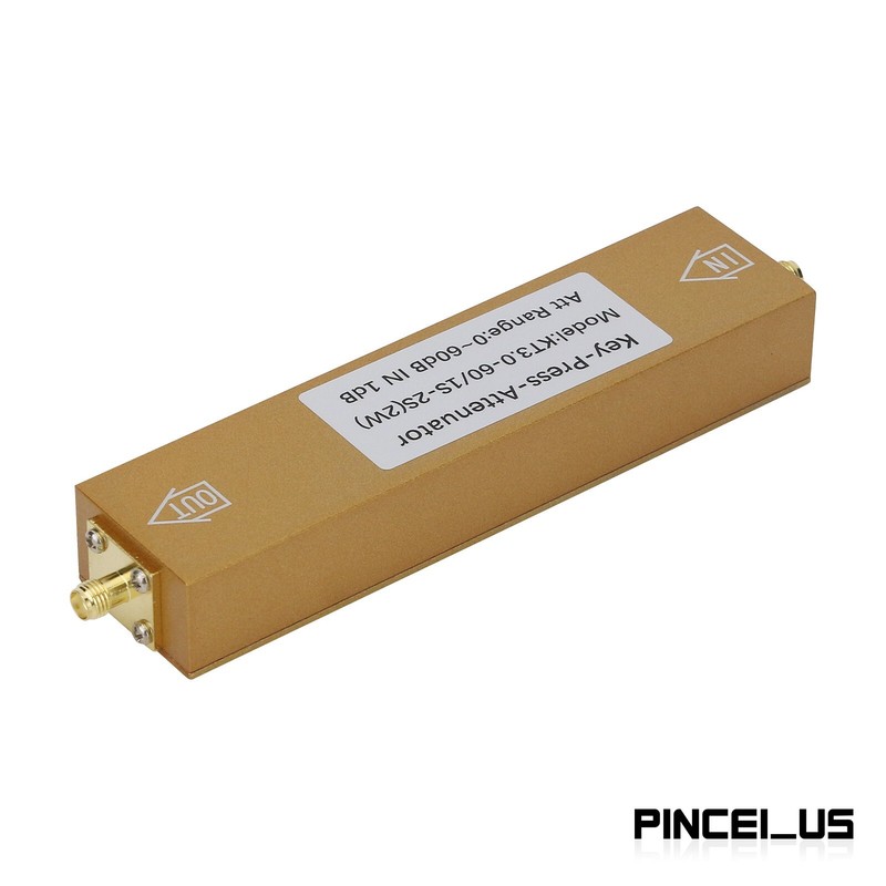 2W SMA-KK Type 0-60dB 0-3GHz RF Adjustable Attenuator Digital Step RF Attenuator gallery