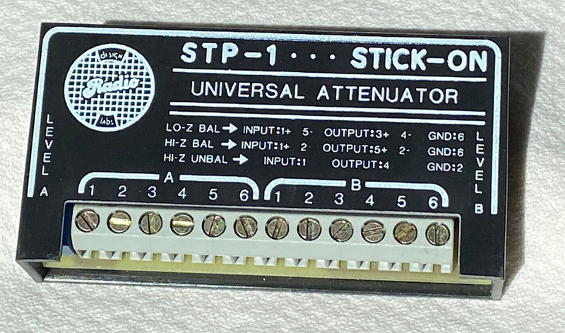 RDL Stick-On STP-1 Dual Variable Attenuator New open box gallery