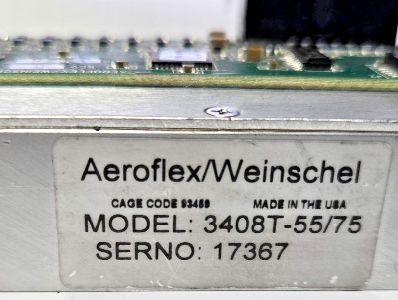 Aeroflex/Weinschel Programmable Step Attenuator 3408T-55.75, 6GHz .25dB TESTED gallery