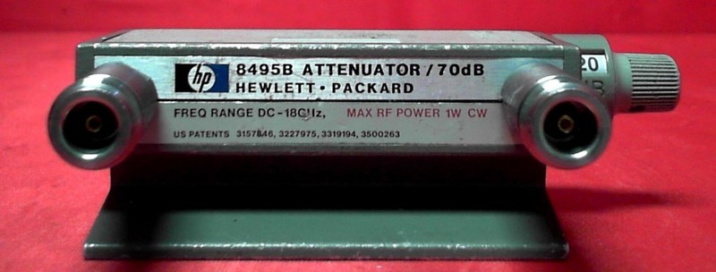 Agilent/Keysight 8495B Manually Variable Step Attenuator, DC-18GHz, 70dB