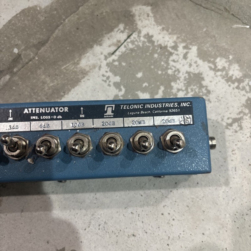 Telonic Industries Inc. TG9050A 1db to 20db Made In USA Attenuator gallery