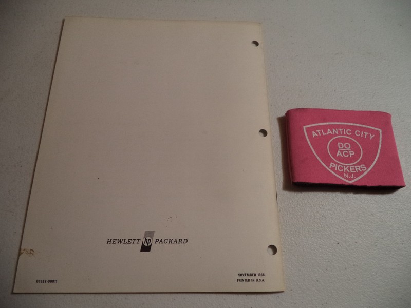 HEWLETT PACKARD HP 382A VARIABLE ATTENUATORS OPERATING NOTE MANUAL gallery
