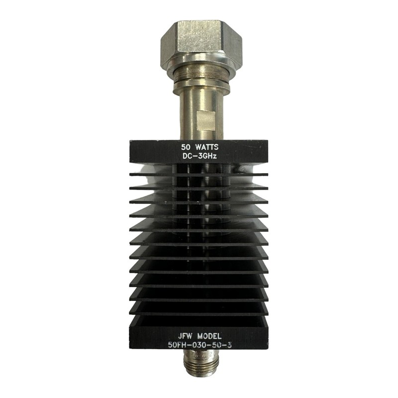 50FH-030-50-3 JFW Coaxial Attenuator 30db DC-3Ghz 50W N Type - 7/16