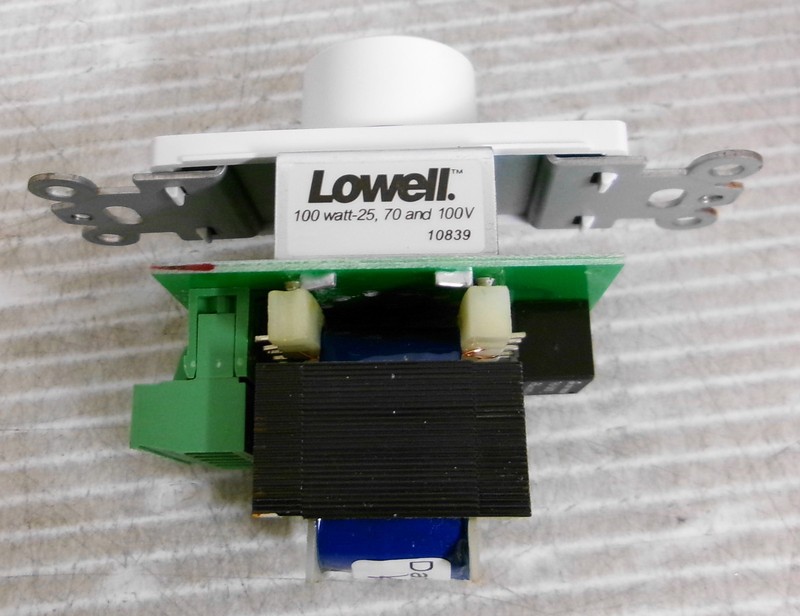 Lowell 100LVCPADW Attenuator w/bybass 100 Watt-25 70 and 100V gallery