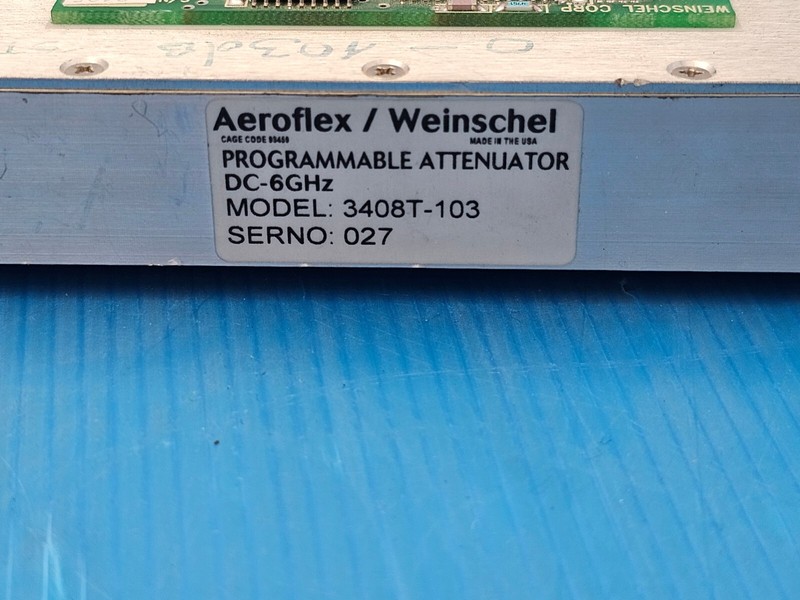 Aeroflex / Weinschel 3408T-103 SmartStep Programmable Attenuator DC-6 GHz gallery